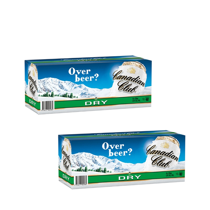 Canadian Club Dry 10-Pack Cans (Pack of 2)