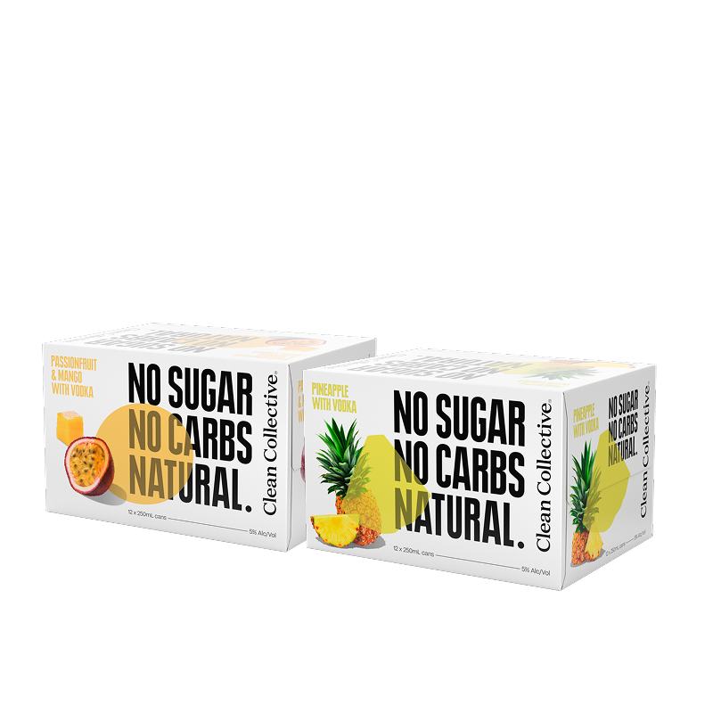 Clean collective - Mango Passion fruit with Pineapple 12 pck