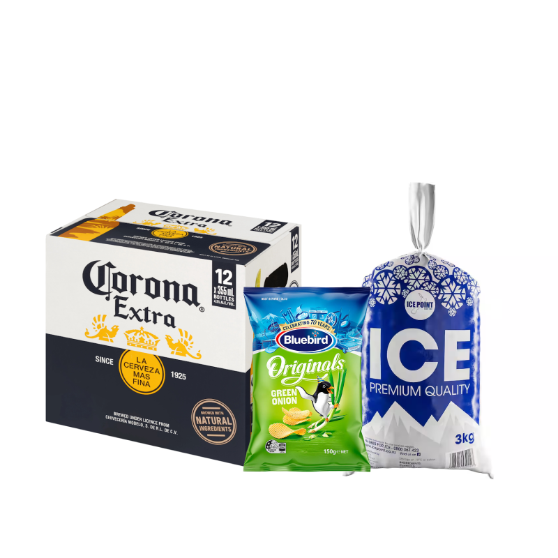 Corona Beer 12pck with chips & ice pack