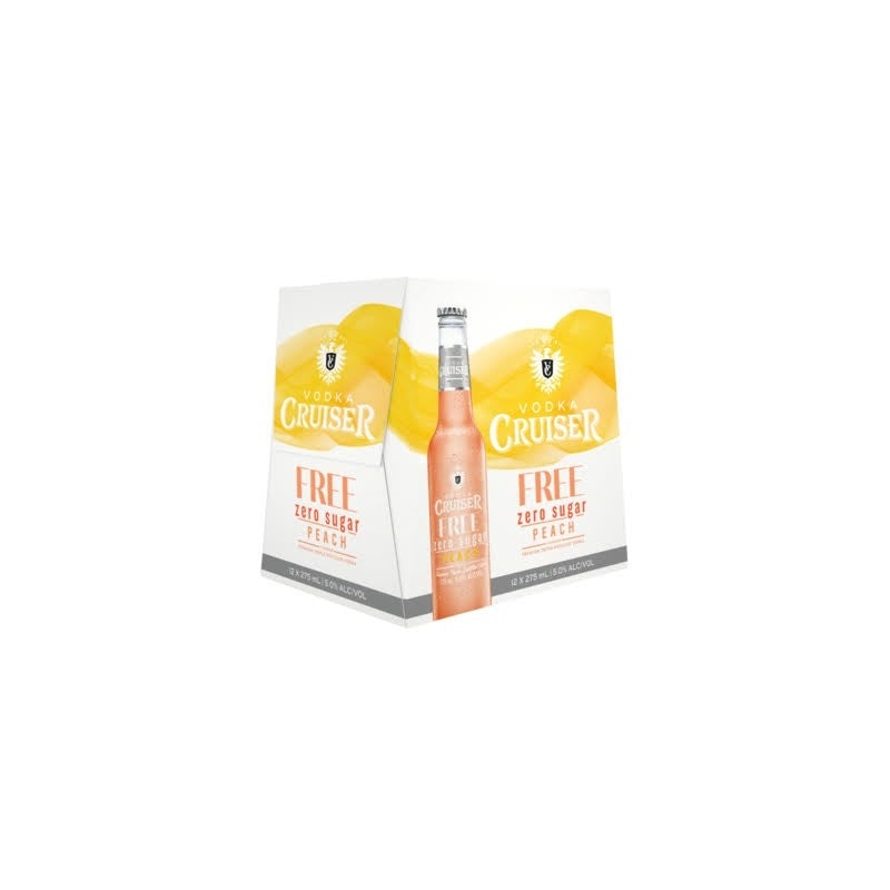 Cruiser Sugar Free Peach 4.8% 275ml 12pk Bottles
