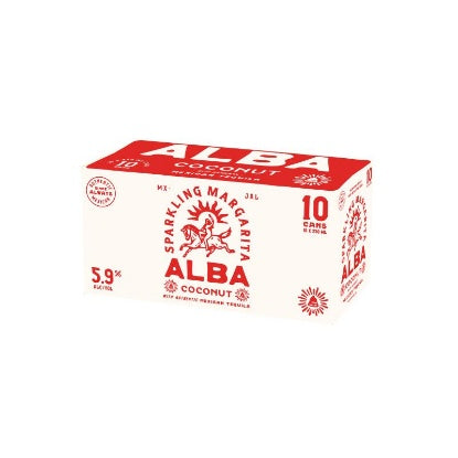 Alba Coconut Margarita 10x250ml Cans