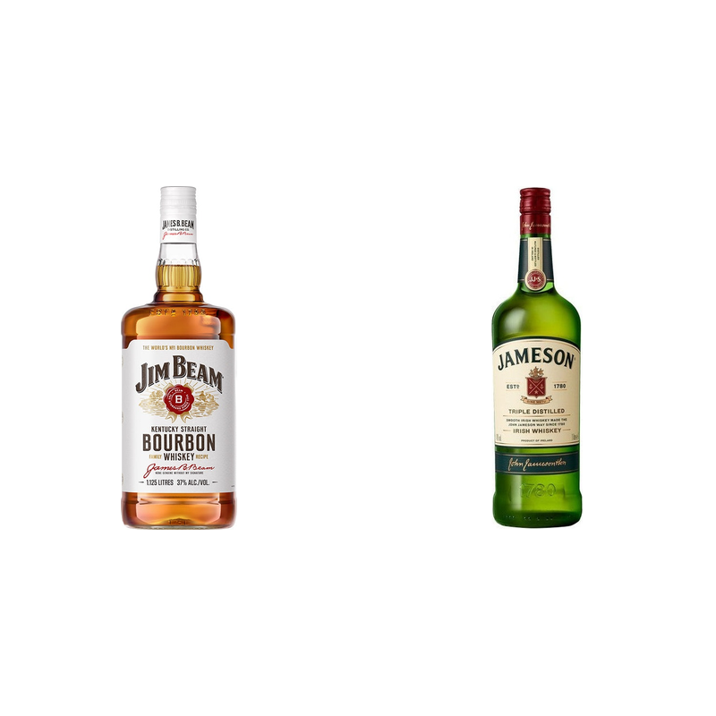 Jim Beam 1.125l + Jameson Irish Whiskey 1L