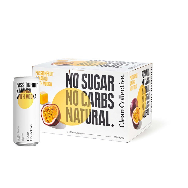 Clean collective - Mango Passion fruit with Pineapple 12 pck