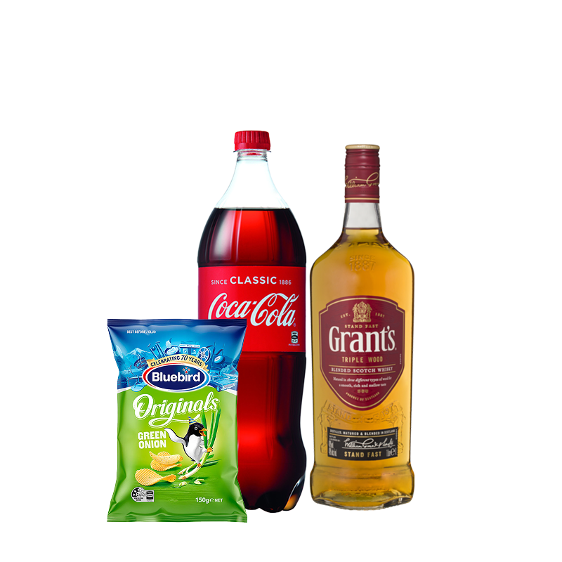 Grant 1ltr with Coke and chips