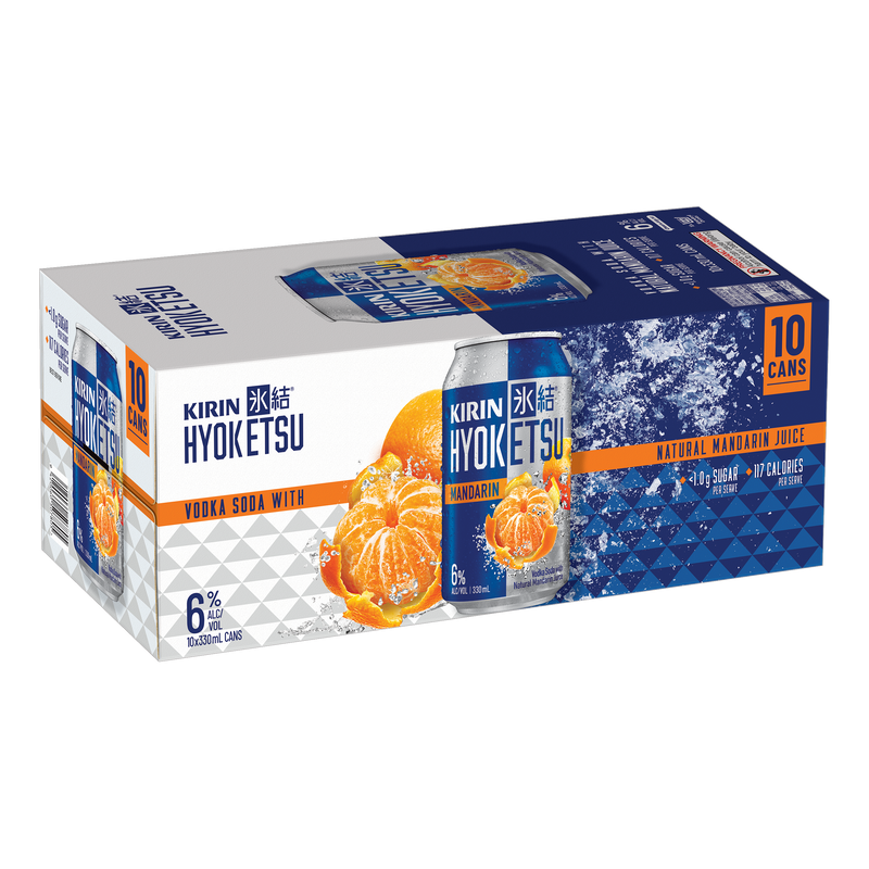 Kirin Hyoketsu Mandarin Vodka Soda 6% Cans 10x330ml