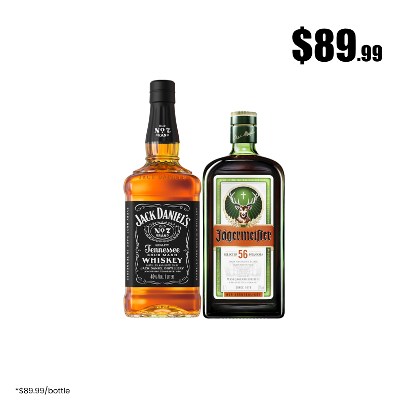 Jack Daniel 1 Litre or Jagermeister