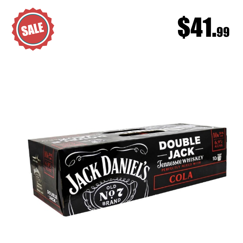 Jack Daniel's Double Jack Cola 6.9% Cans 10x250ml
