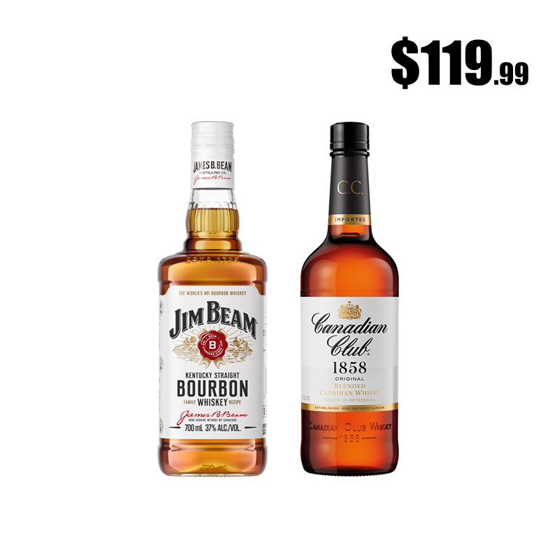Jim Beam & Canadian Club 700ml
