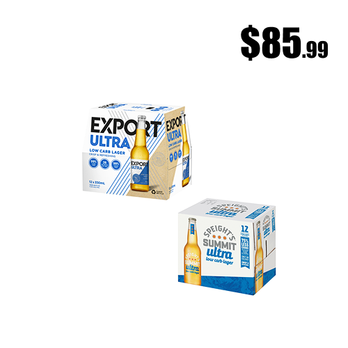 Export Ultra LC & Speight’s Summit Ultra LC 12-pack