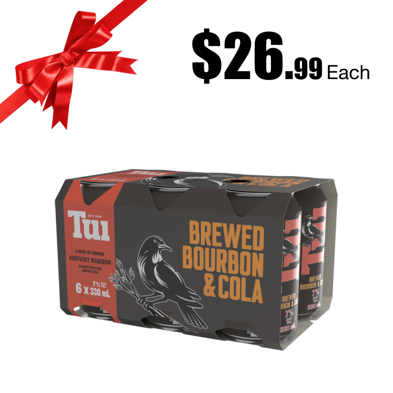 Tui Bourbon (incl Zero) 7% 330ml 6pk cans