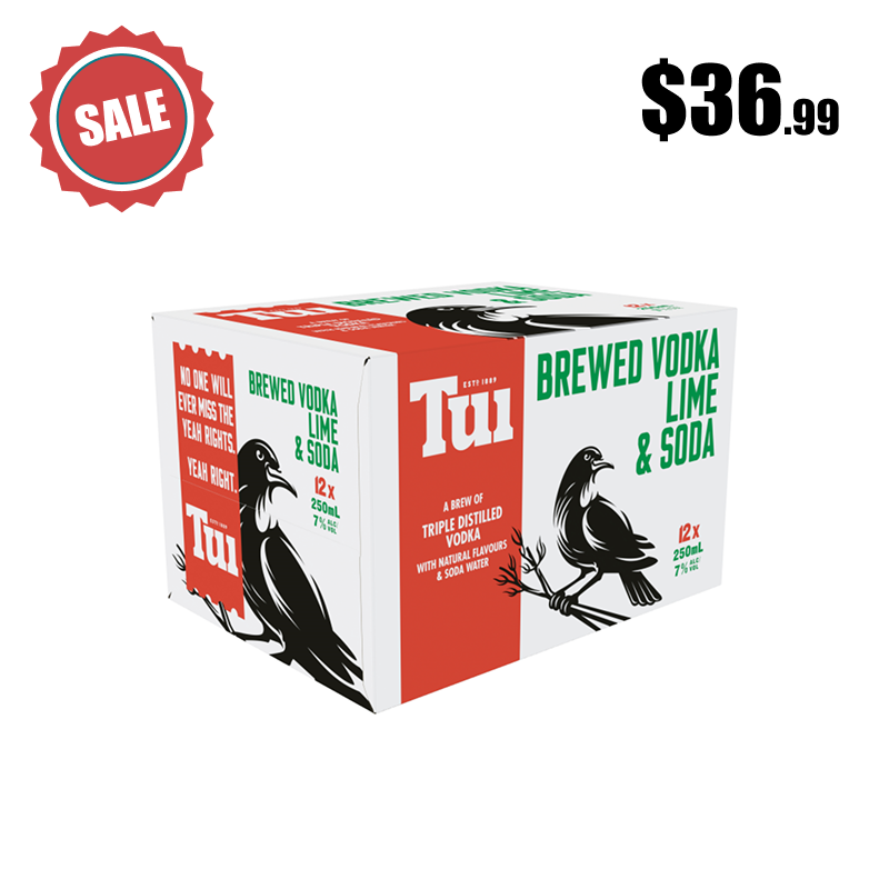 Tui Lime and Soda - 12 pack