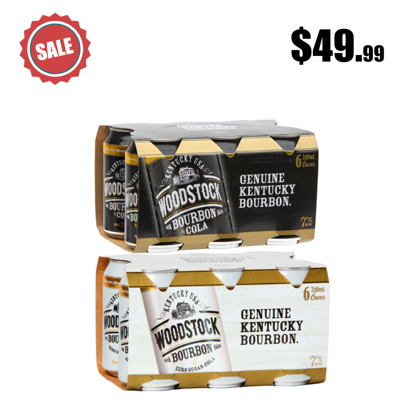Woodstock Cola & Bourbon 6 pack 330ml 7%