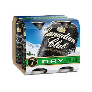 Canadian Club & Dry 7% 4pk Cans