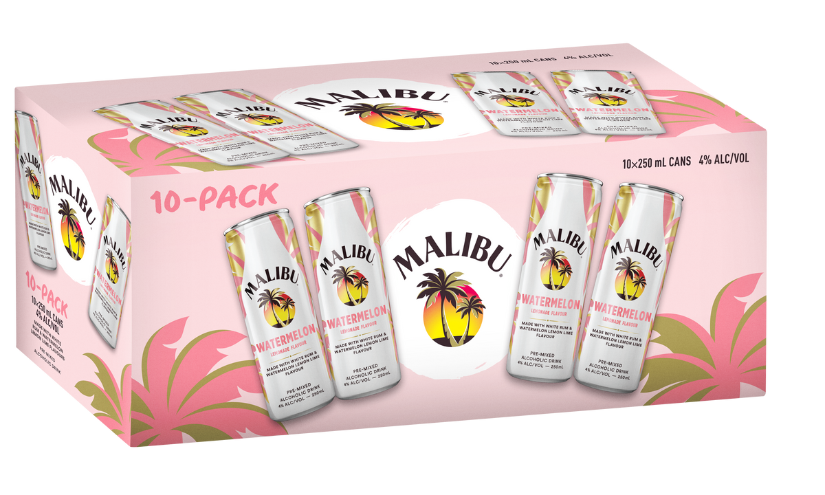 Malibu Watermelon Lemonade 10pk Cans