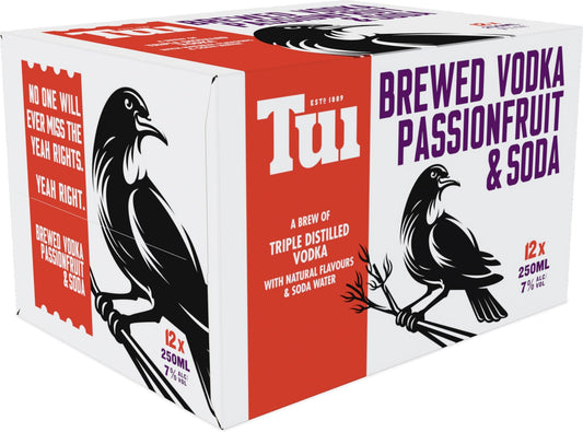 Tui Vodka Passionfruit & Soda 12pk Cans