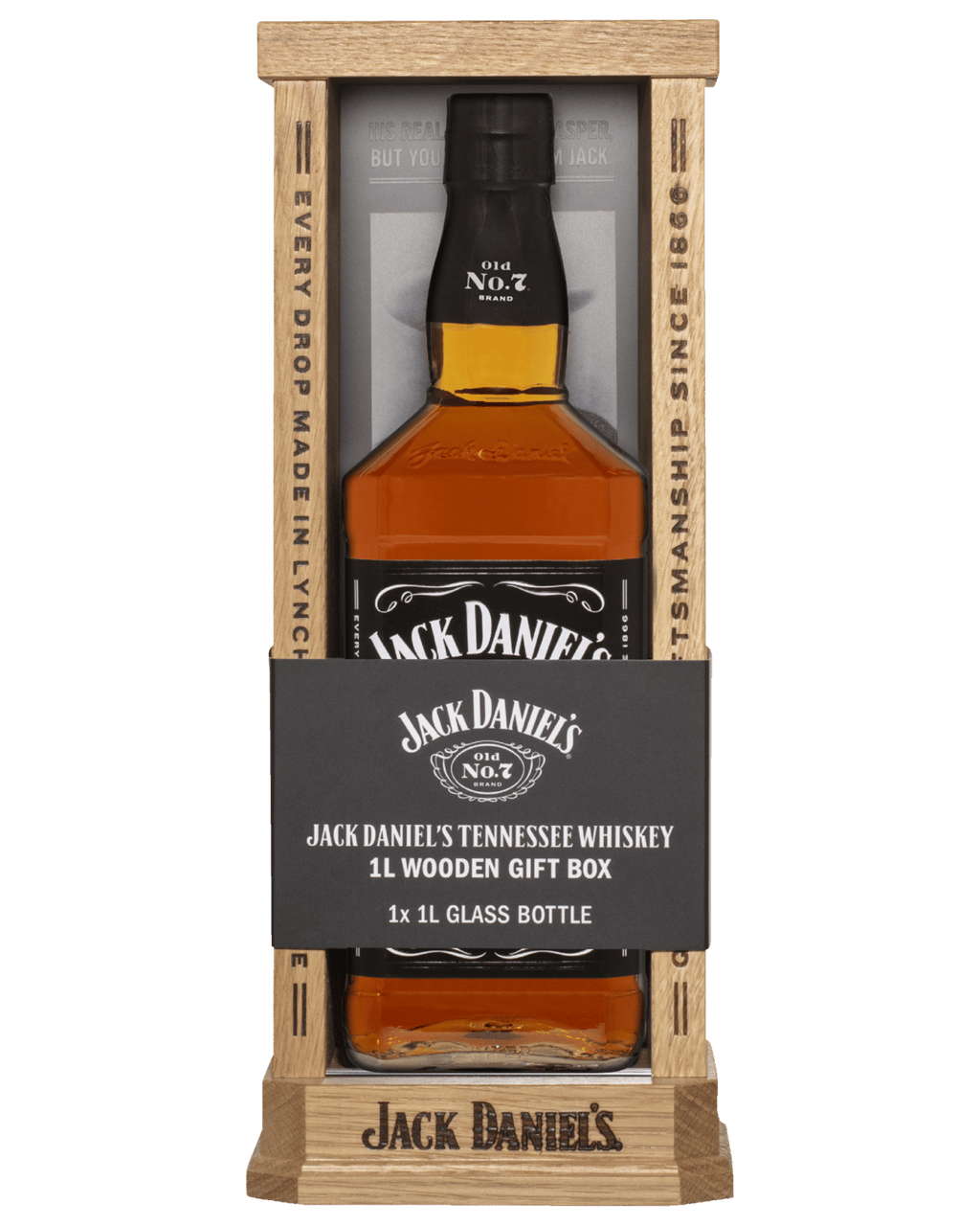 Jack Daniels Tennessee Whiskey 1L Gift Box