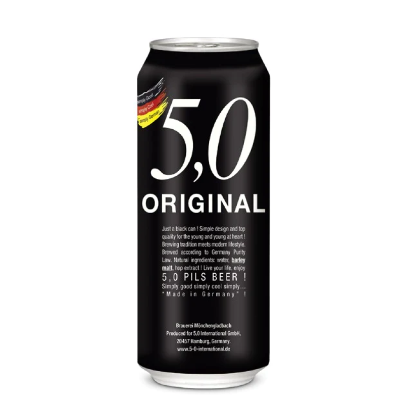 5.0 Pils Beer 1x500ml Cans