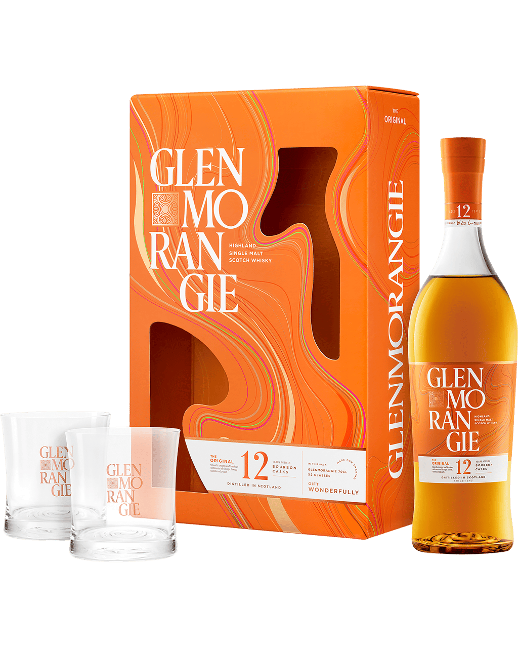 Glenmorangie 12YO with 2 glasses