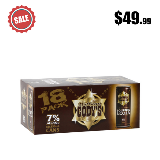 Cody's & Cola 7% Cans 18x250ml