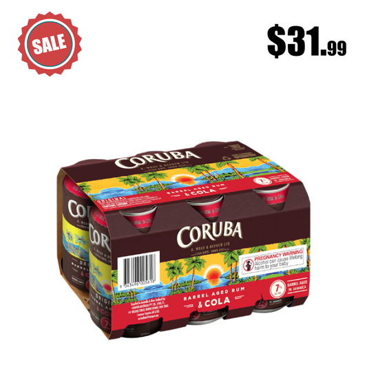 Coruba Original & Cola 7% Cans 6x330ml
