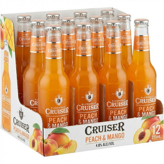 Cruiser Peach & Mango 4.8% 275ml 12pk Bottles