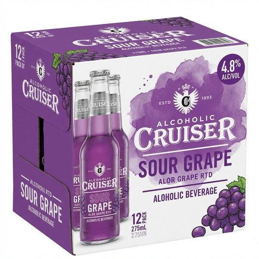 Cruiser Sour Peach 4.8% 275ml 12pk Bottles