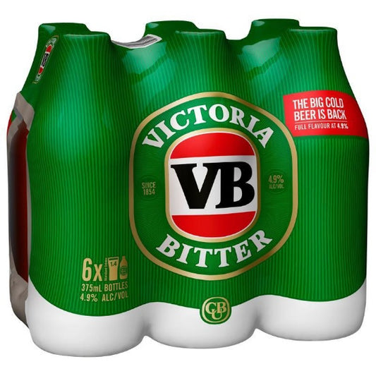 Victoria Bitter 6x375 Bottles