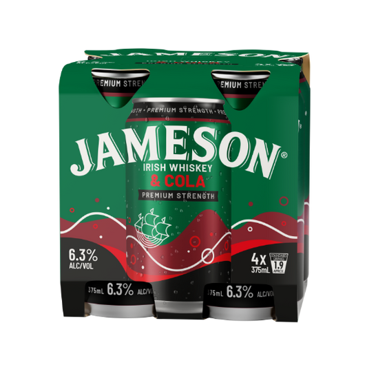 Jameson Cola 6.3% 4x375 Cans