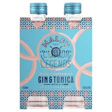 Malfy Gin Tonic Rosa 4x300 Bottles