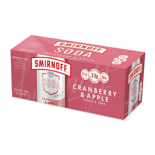 Smirnoff Cranberry Apple 10pk Cans