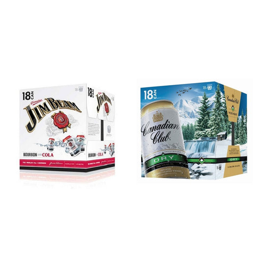 Jim Beam & Canadian Club 4.8% 330ml 18 pack