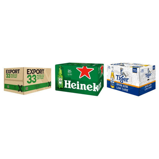 Export 33 & Heineken with Tiger crystal ULC 24x330ml