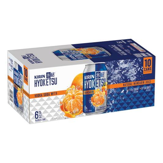 Kirin Hyoketsu Mandarin Vodka Soda 6% Cans 10x330ml