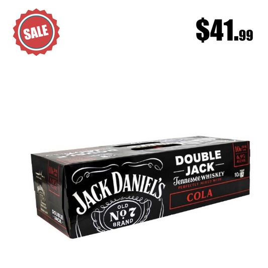 Jack Daniel's Double Jack Cola 6.9% Cans 10x250ml