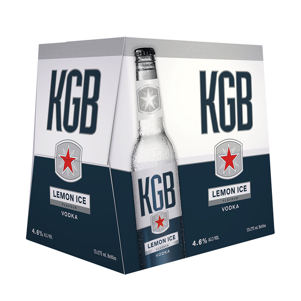 KGB Vodka & Lemon Ice 12pk Bottles