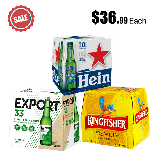 Export 330 12x330ml/Heineken 0% 12x330ml/Kingfisher 12x330ml
