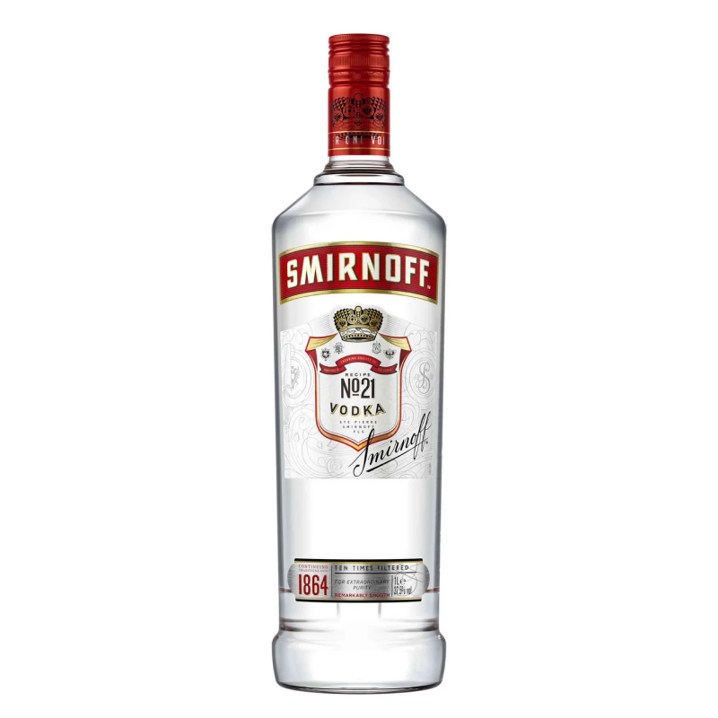 Smirnoff Red 37.5% 1Ltr