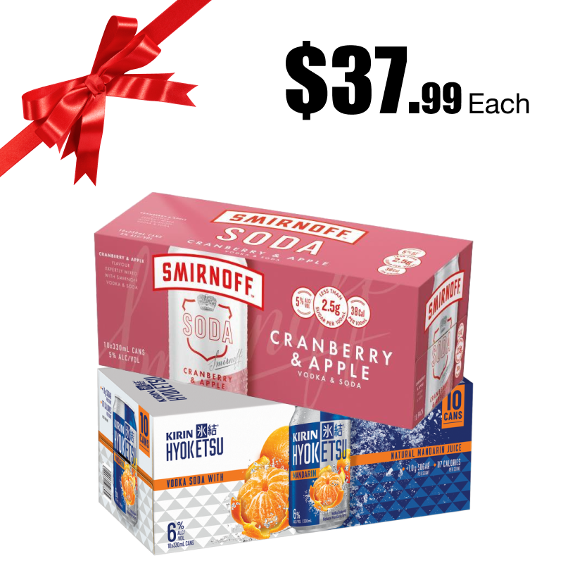 Hyoketsu 6% / Smirnoff Soda 10pk can ranges