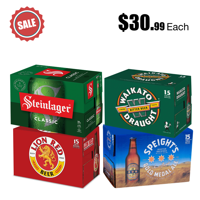 Lion Red/Speights/Waikato/Steinlager Classic 15x330ml