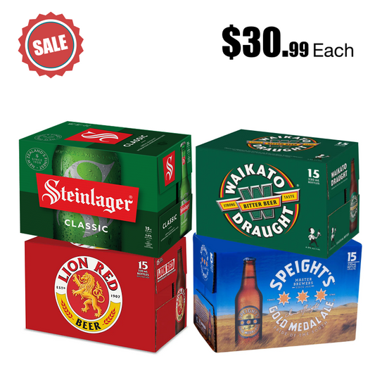 Lion Red/Speights/Waikato/Steinlager Classic 15x330ml