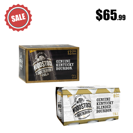 Woodstock 7% 12 pack + 6 pack